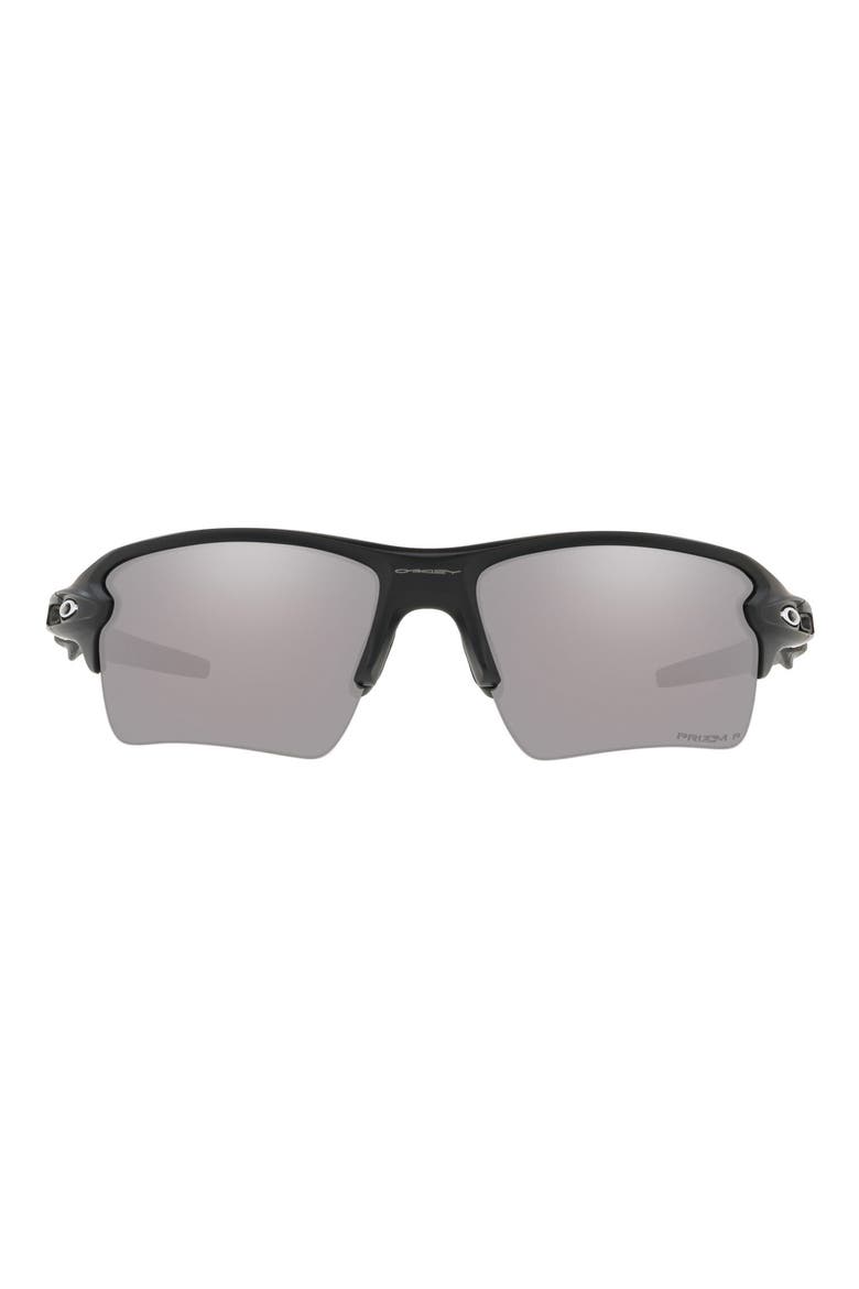Flak® 2.0 XL 59mm Prizm™ Polarized Wrap Sunglasses, Main, color, BLACK / GREY