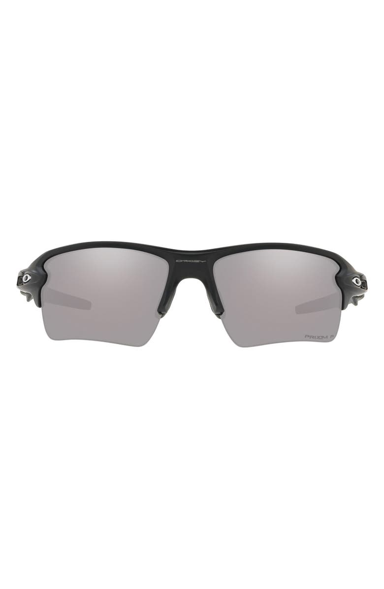 Oakley Flak<sup>®</sup> 2.0 XL 59mm Polarized Rectangular Sunglasses, Main, color, Black