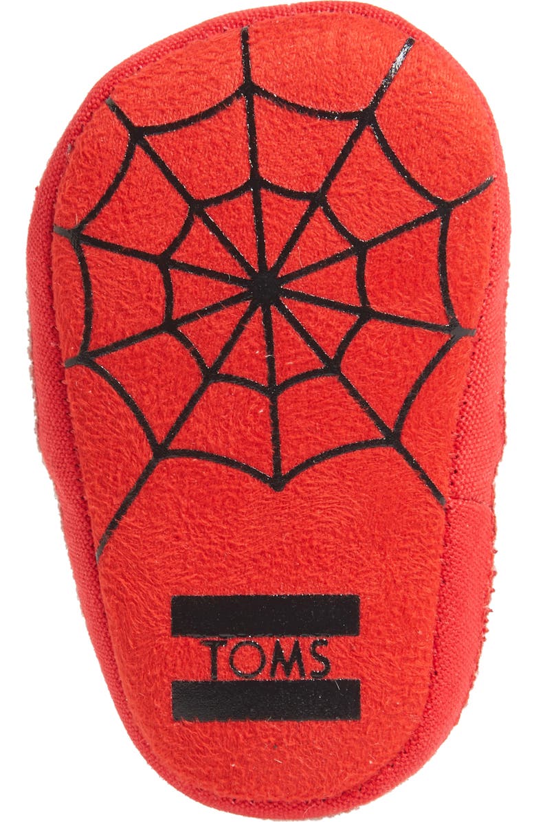 TOMS x Marvel Lima Spider Man Slip-On Crib Shoe, Alternate, color,