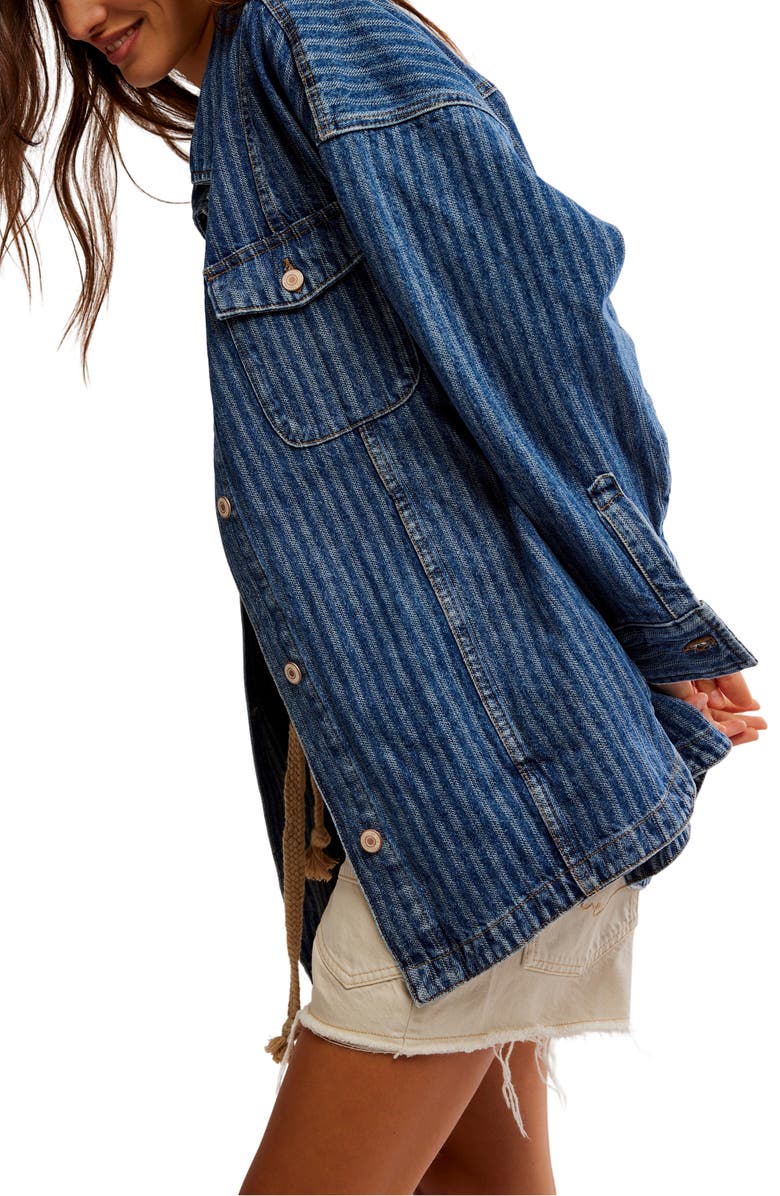 Free People Dunes Denim Shirt Jacket, Alternate, color, 