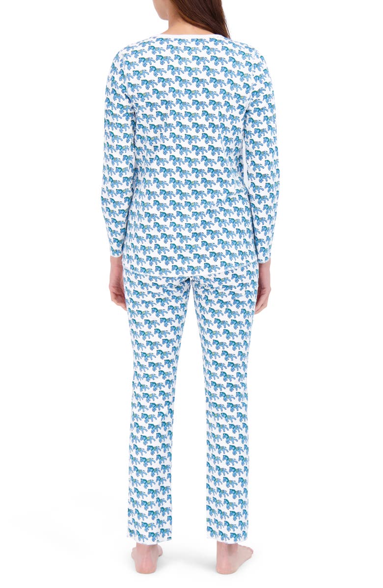 Roller Rabbit Long Sleeve Pajamas, Alternate, color, 