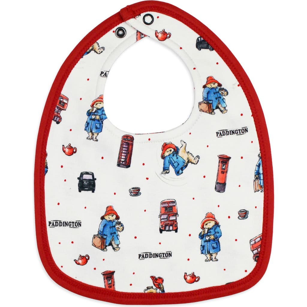 Shop L'ovedbaby X Paddington Bear™ 2-layer Reversible Organic Cotton Bib In London Paddington