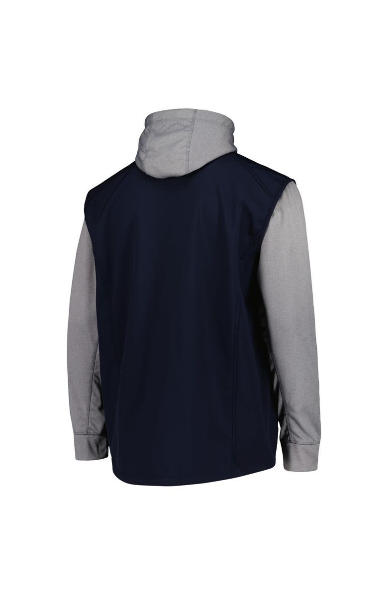 DUNBROOKE Men's Dunbrooke Navy/Heather Gray Tampa Bay Rays Alpha Full-Zip Jacket, Alternate, color, Navy