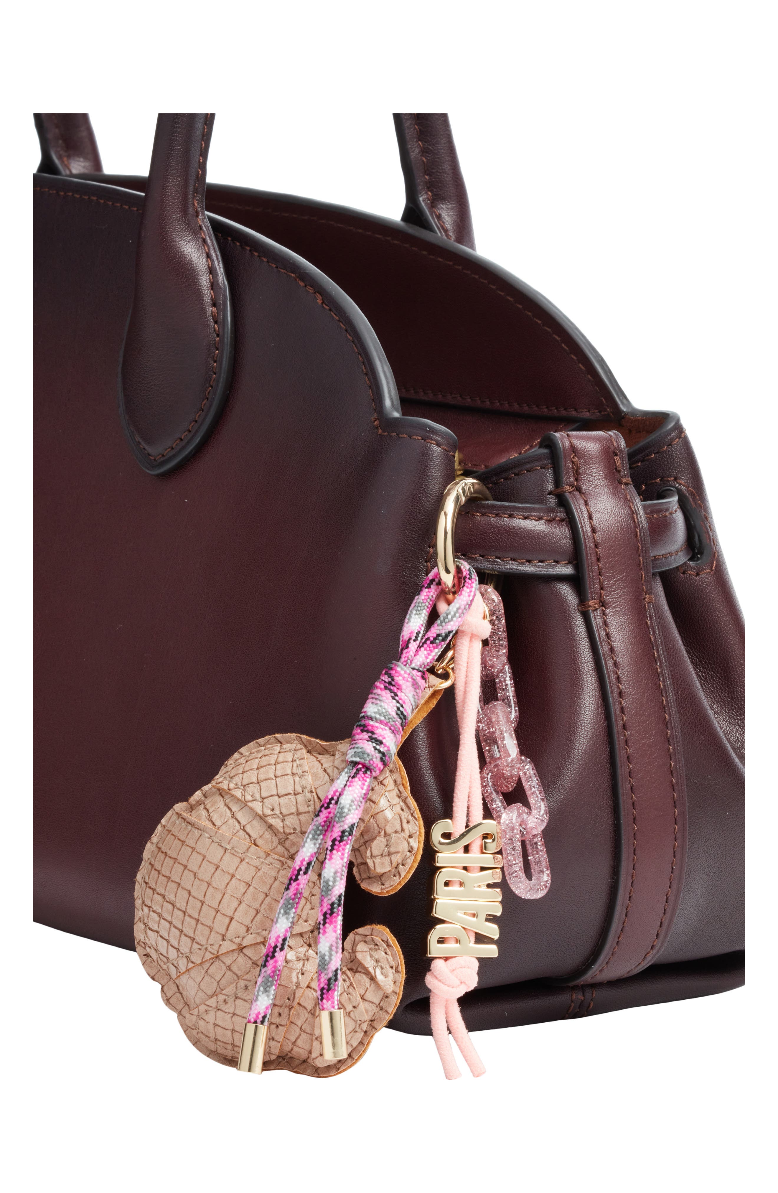 Chelsea28 Paris Bag Charm, Alternate, color, Pink Multi- Gold