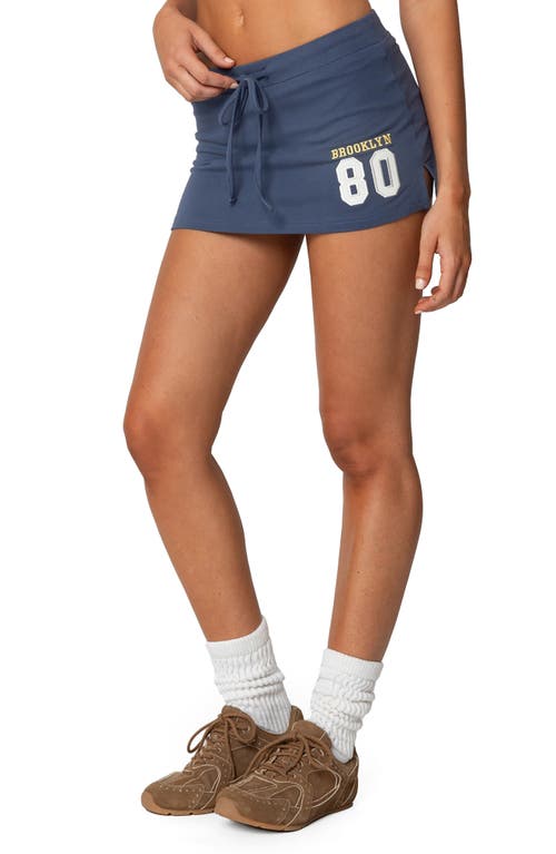 EDIKTED EDIKTED BROOKLYN EMBROIDERED DRAWSTRING MICROSKORT 