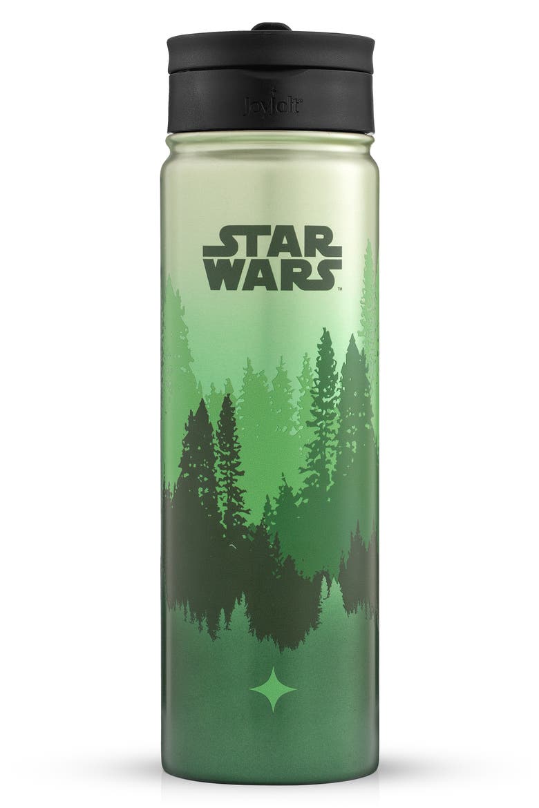 Star Wars Endor 22-Ounce Stainless Steel Water Bottle, Main, color, GREEN