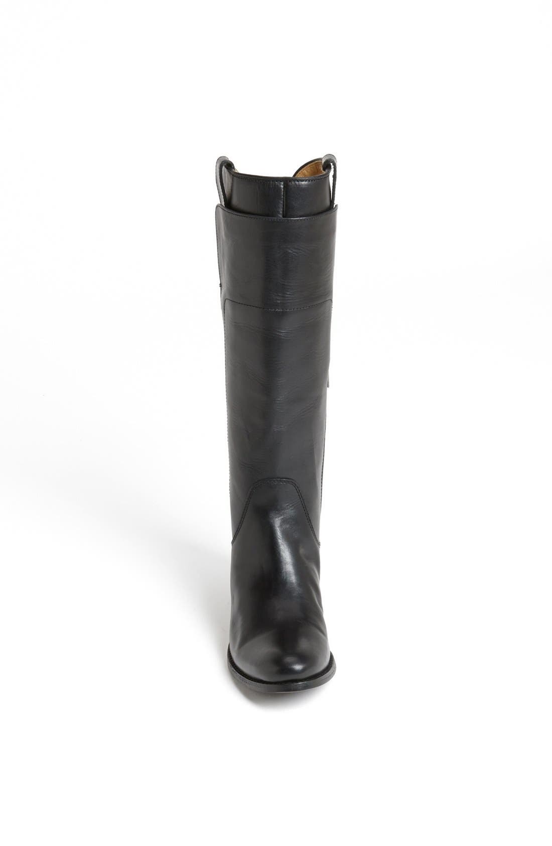 'Melissa' Riding Boot, Alternate, color, BLACK