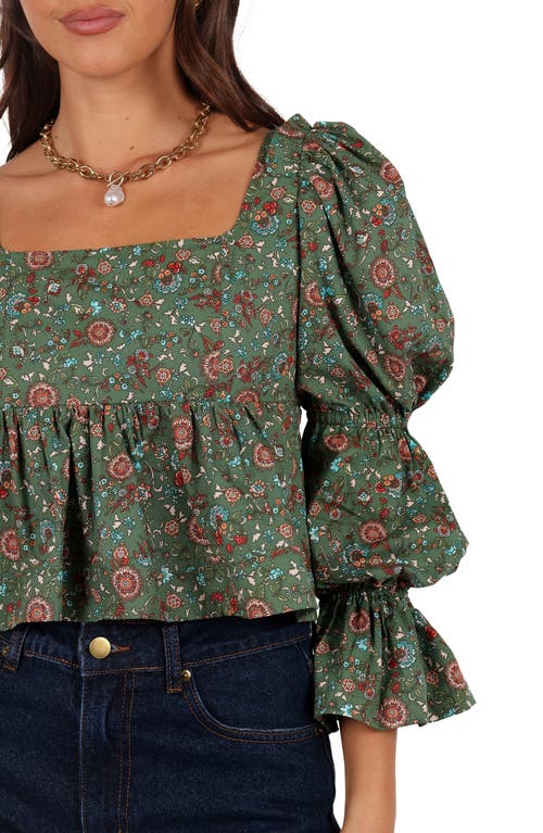 Petal And Pup Petal & Pup Kenny Bubble Sleeve Crop Top