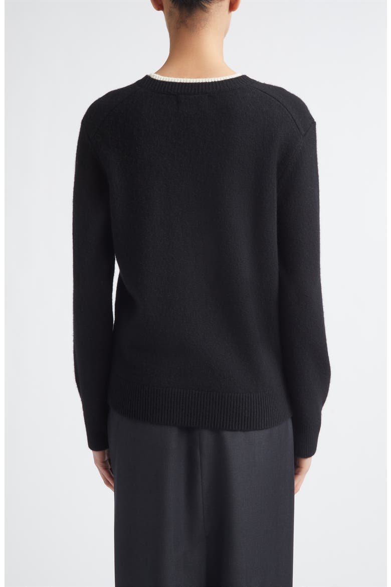 Otis Contrast Sweater, Alternate, color, BLACK/ IVORY