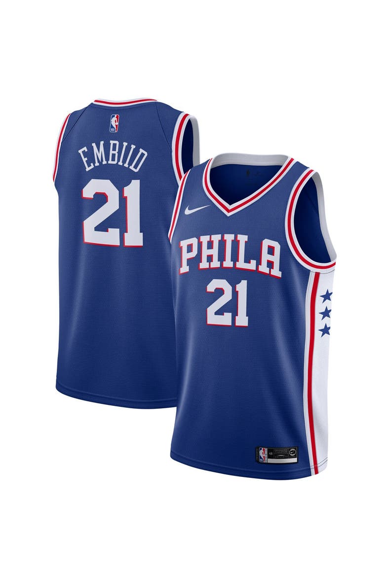 Men's Nike Joel Embiid Royal Philadelphia 76ers 2019/2020 Swingman Jersey - Icon Edition, Main, color, Royal