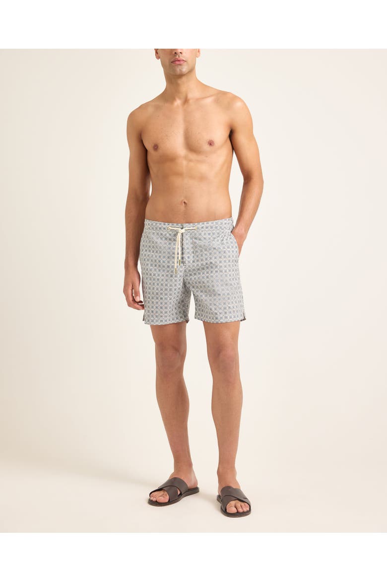 Bulldog Drawcord Tailored-Fit Swim Shorts, Alternate, color, LATTE