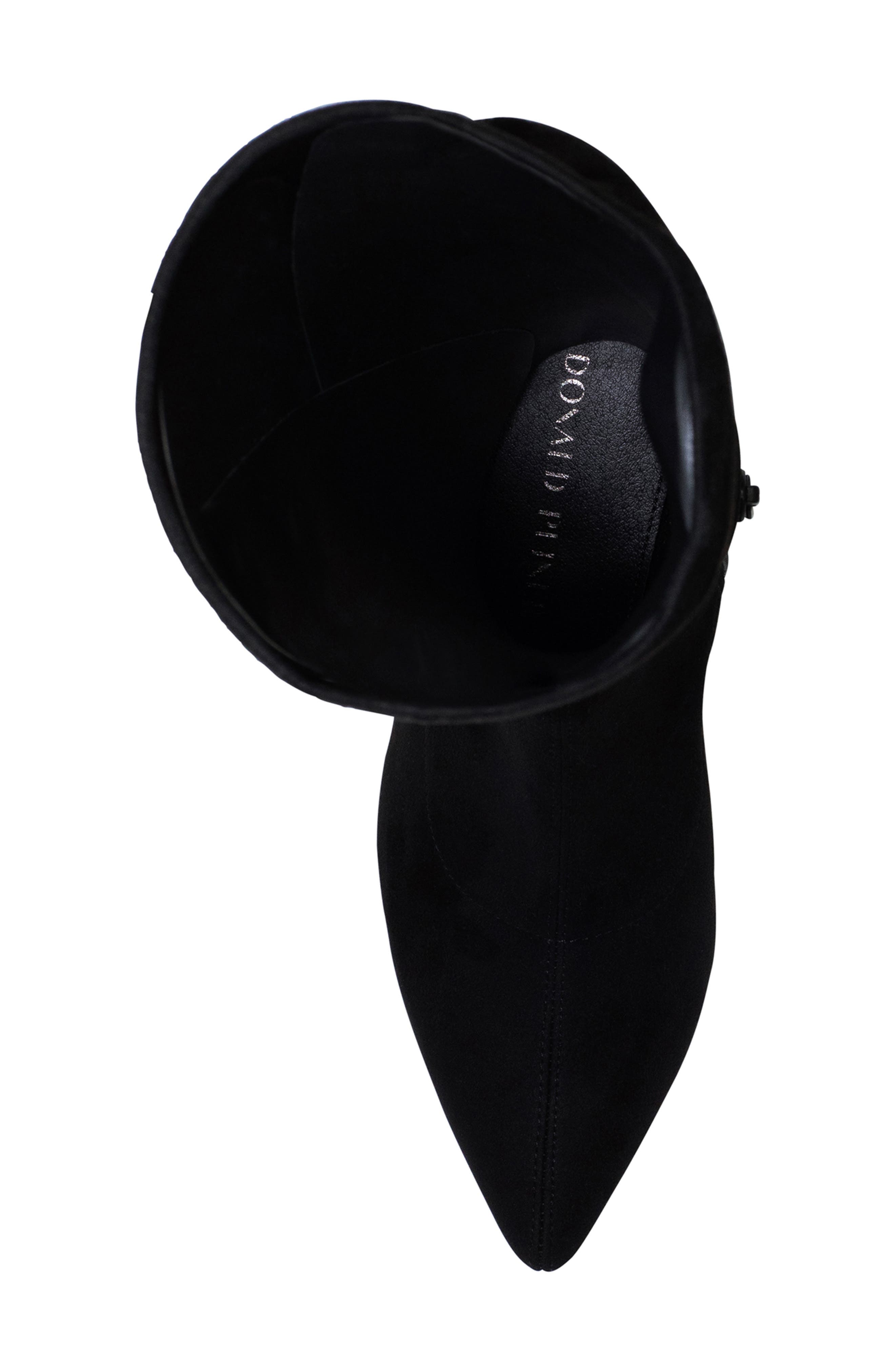 Donald Pliner Pointed Toe Knee High Boot, Alternate, color, Black