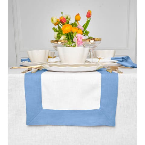 Linen Table Runner for Dining Table, Holiday and Everyday Table Decor - Contempo