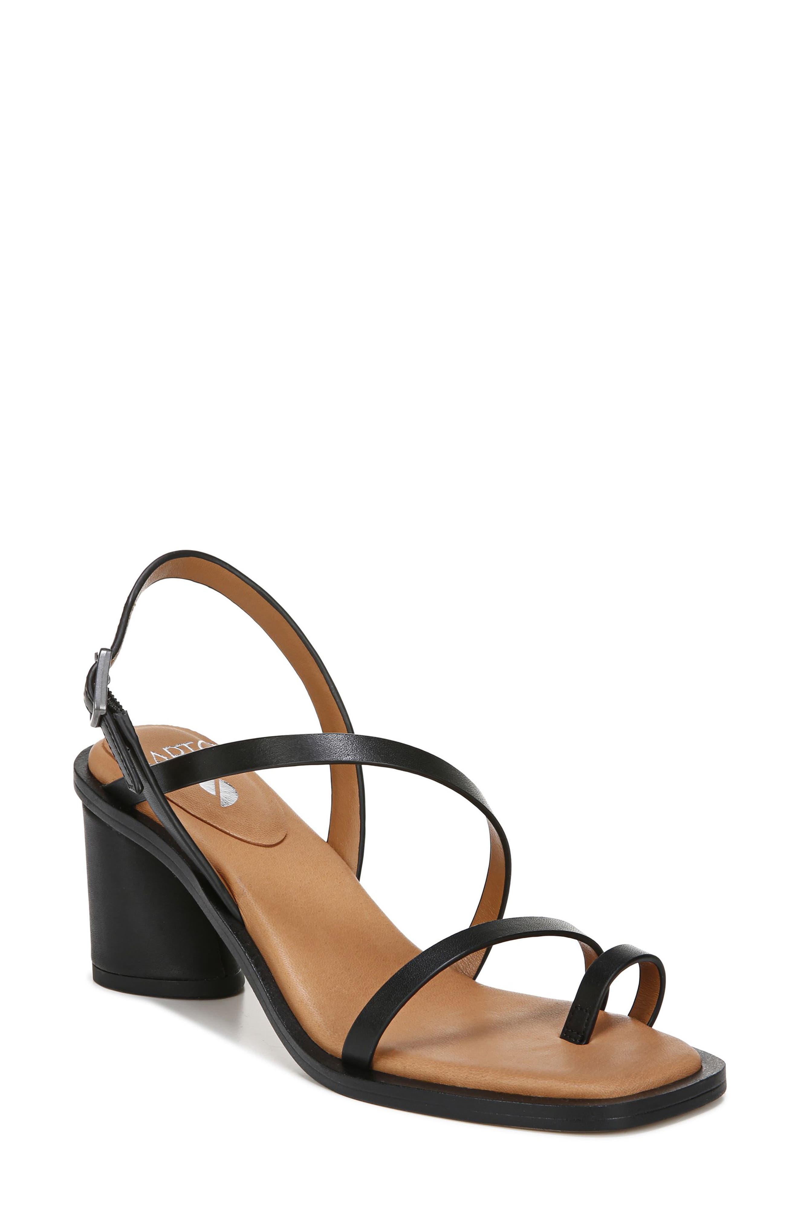 Rache Sandal, Main, color, BLACK LEATHER