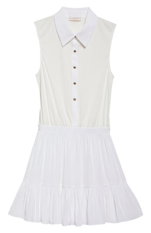 RAMY BROOK RAMY BROOK ODETTE MIXED MEDIA SLEEVELESS MINIDRESS