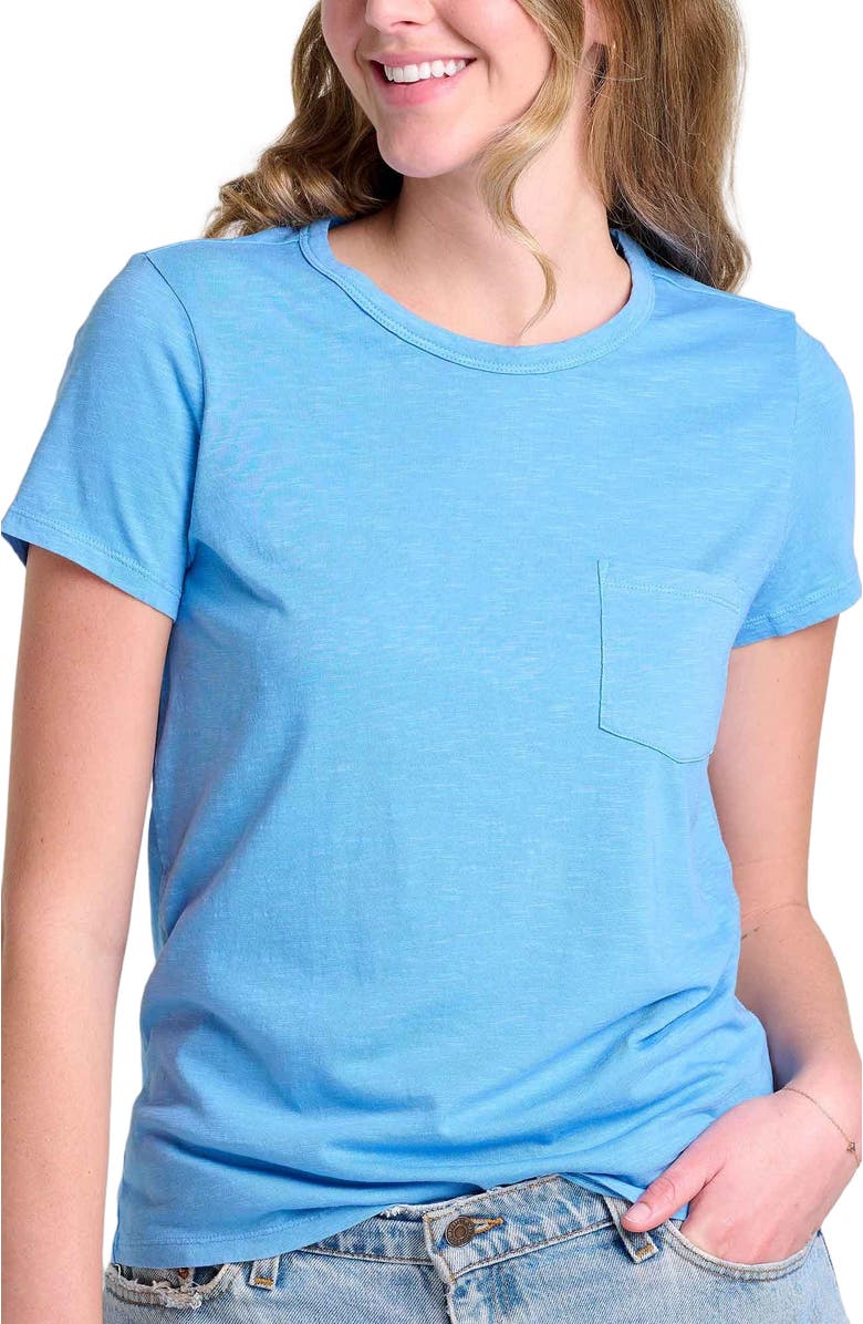 Toad & Co Women's Primo Short Sleeve Crew, Alternate, color, Blue Jay