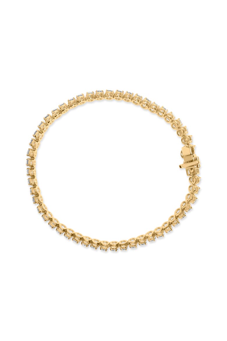 10K Yellow Gold 4.0 Cttw Lab Grown Diamond Tennis Bracelet, Alternate, color, Yellow Gold