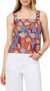 Scotch & Soda Floral Square Neck Cotton Tank