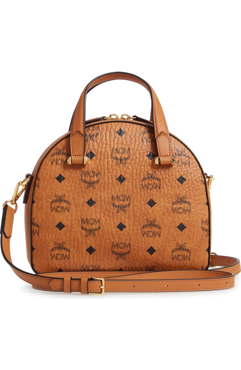 MCM Essential Visetos Coated Canvas Tote, Alternate, color,