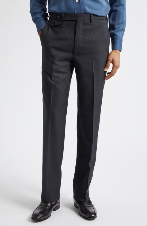 Waverly High Twist Virgin Wool Trousers
