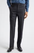 J. Mueser Waverly High Twist Virgin Wool Trousers