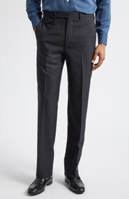 J. Mueser Waverly High Twist Virgin Wool Trousers