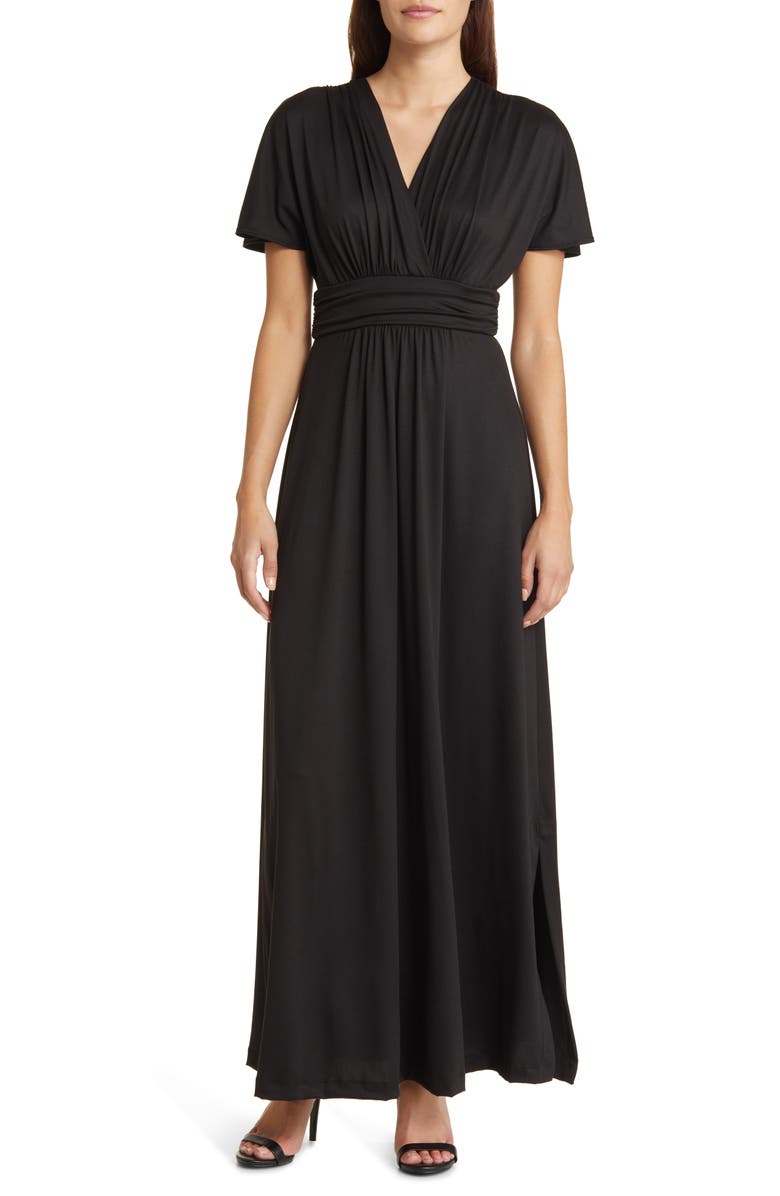 Kiyonna Vienna Floral Maxi Dress, Main, color, 