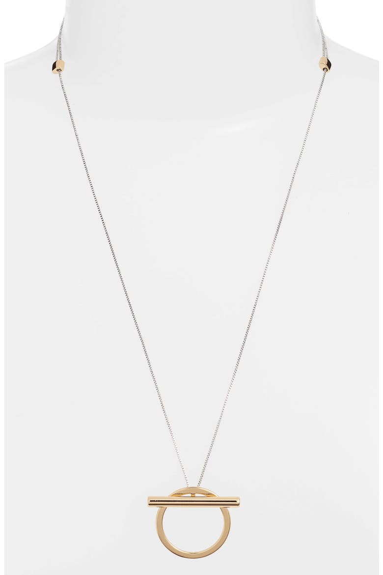 Trust Pendant Necklace, Main, color, TWO-TONE