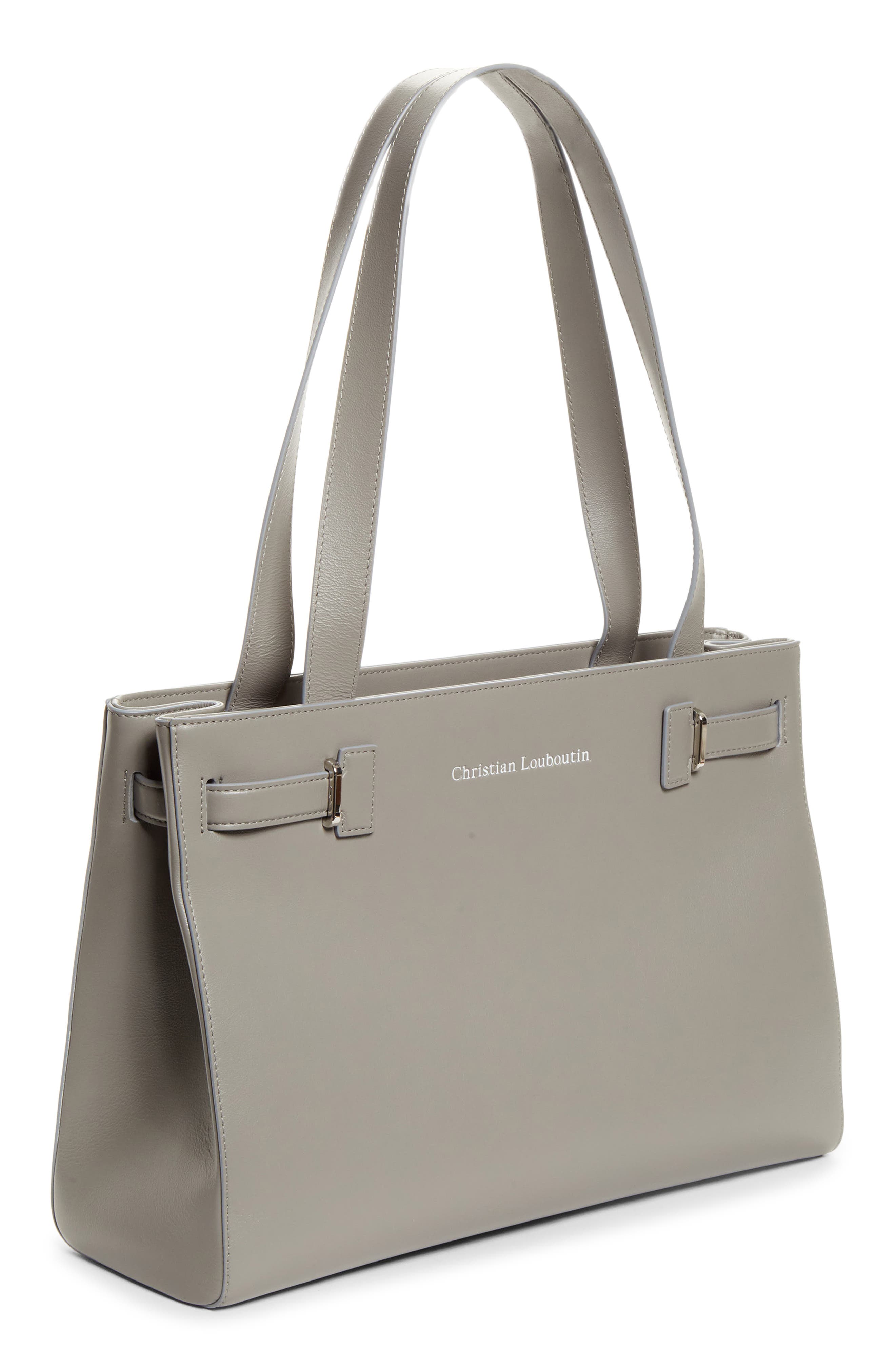 Small Tactical Leather East/West Tote, Alternate, color, I813 - PHANTOM GREY