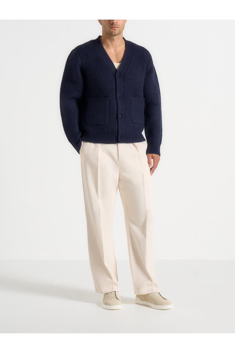 Wool Knit Cardigan, Alternate, color, Navy