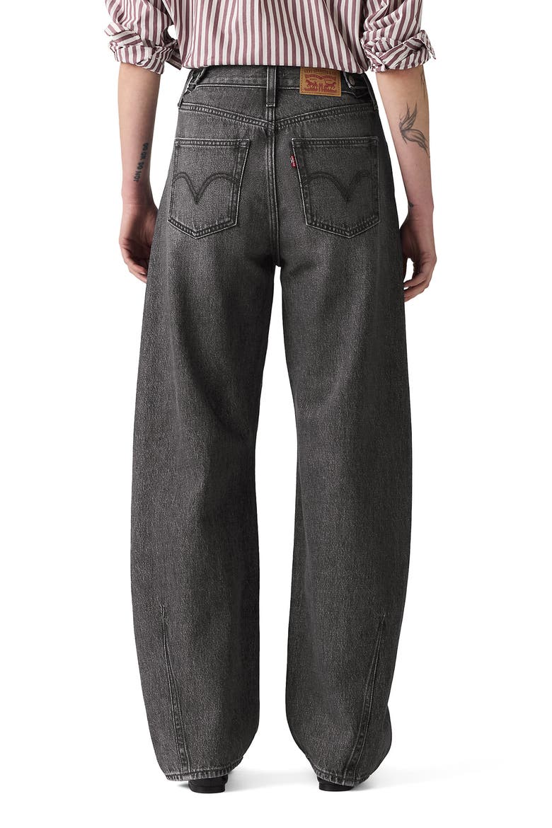 Cinch High Waist Barrel Jeans, Alternate, color, PAST LIVES