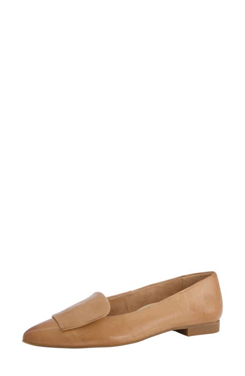 Paul Green Teddy Pointed Toe Flat In Alpaca Leather
