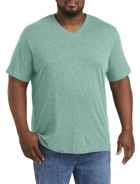Big & Tall Slub Knit V-Neck T-Shirt