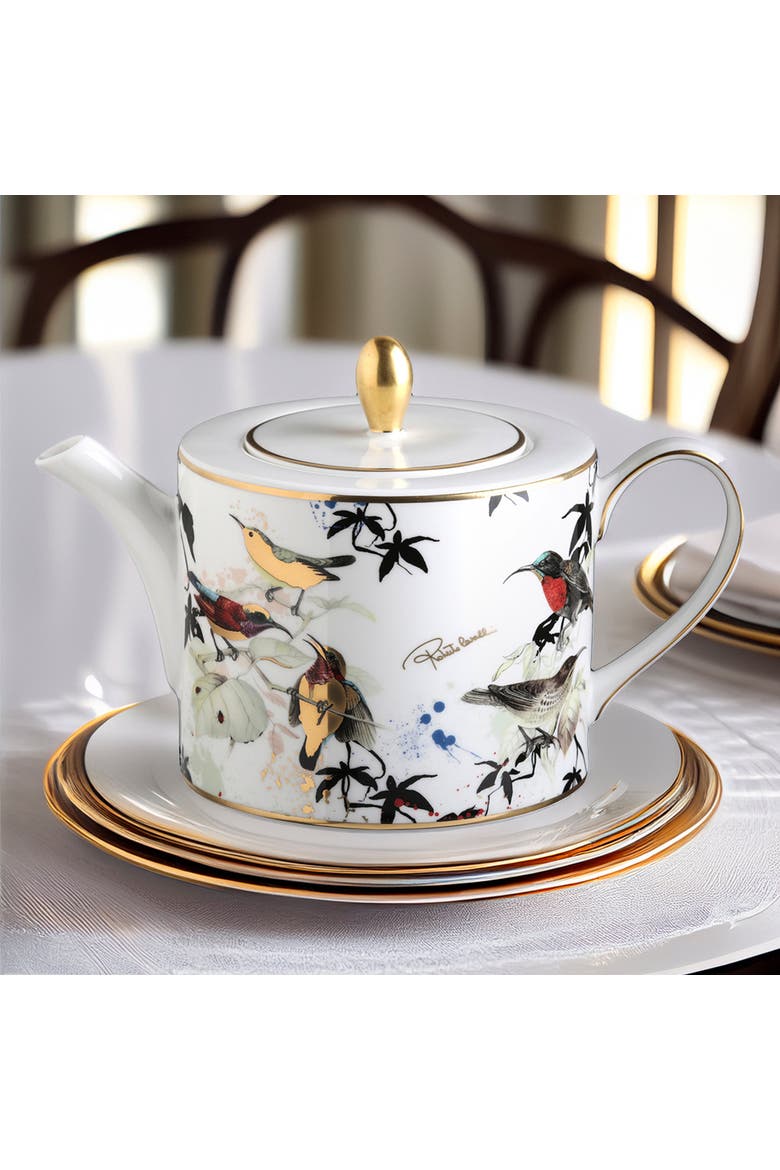 Classic Tea and Coffee Pot, Alternate, color, Garden's Birds