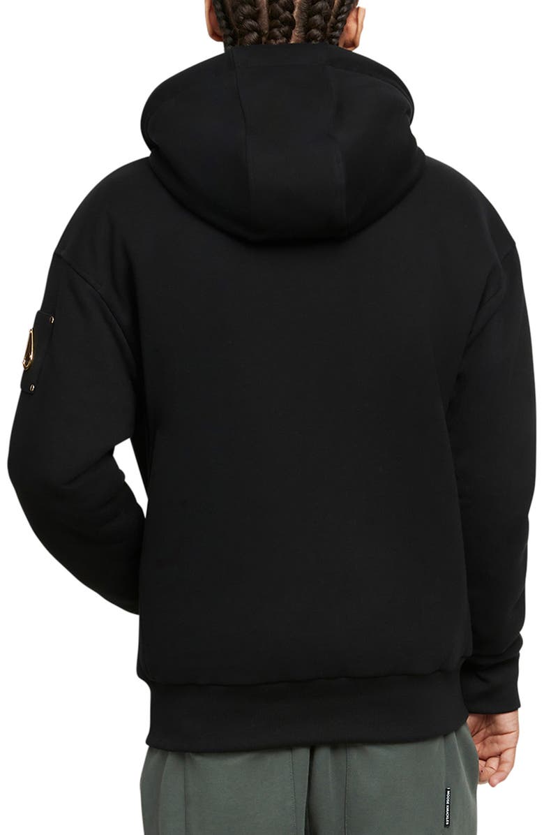 Moose Knuckles Linden Bunny Jacket with Removable Faux Fur Lining, Alternate, color, Black