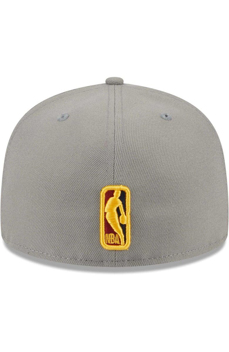 New Era Men's New Era Gray Golden State Warriors Color Pack 59FIFTY Fitted Hat, Alternate, color, 