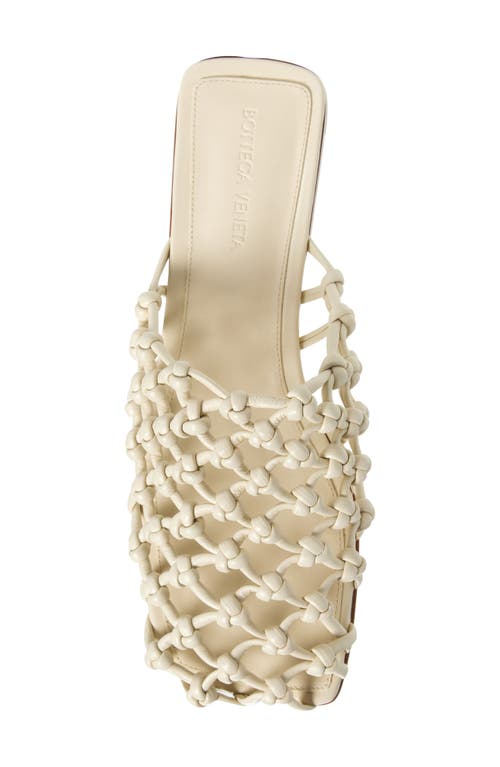 Bottega Veneta White Supple Lambskin Flat Sandals