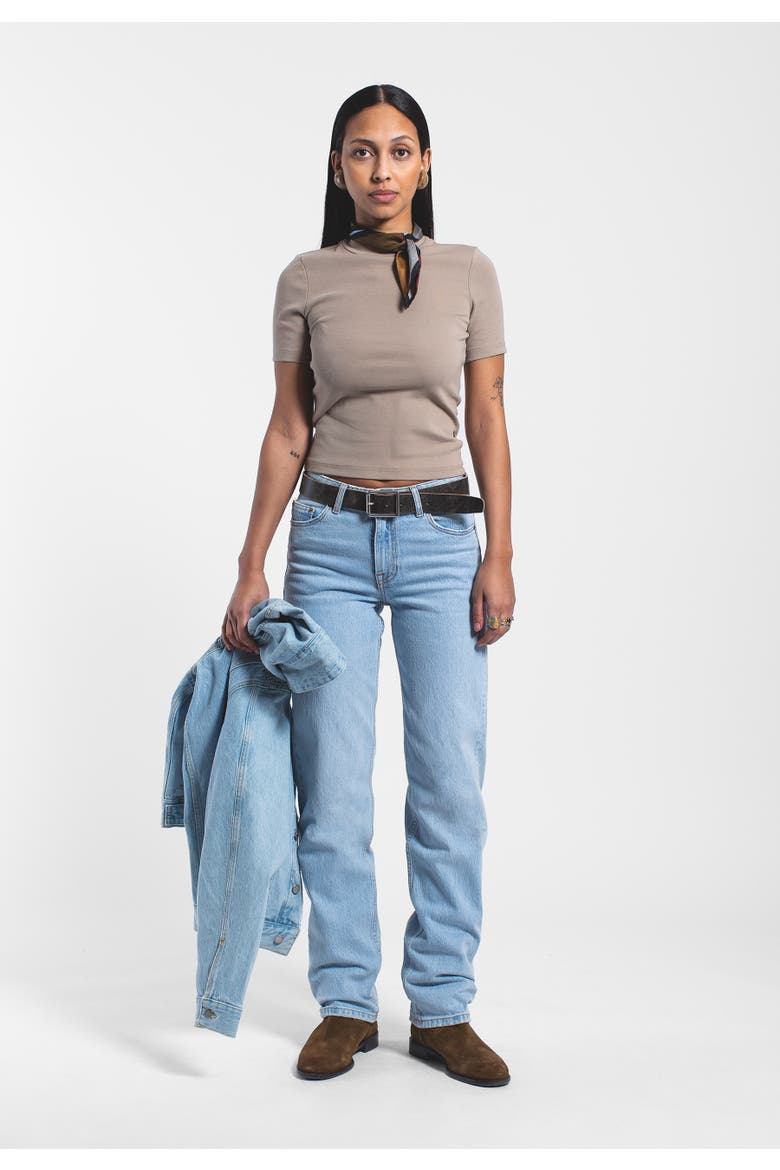 Arch Mid Straight Jeans, Alternate, color, Bay Light Used
