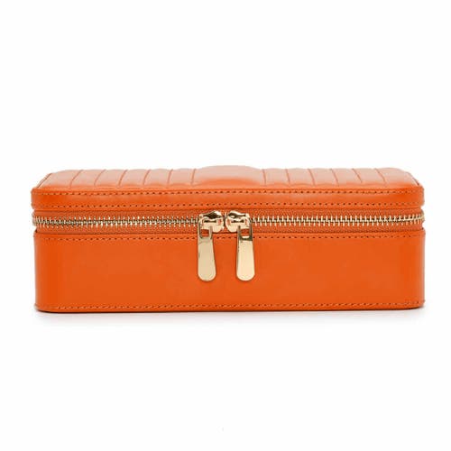 Wolf Maria Medium Zip Jewelry Case In Tangerine