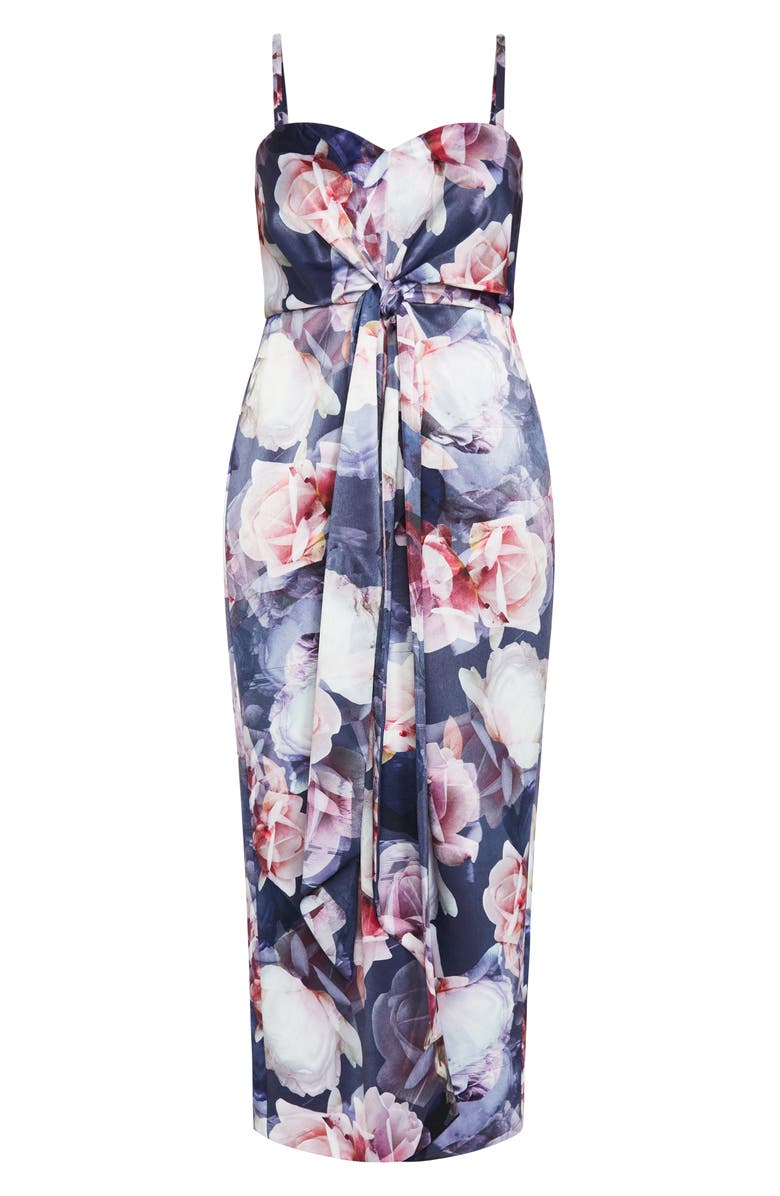 City Chic Kamari Print Sleeveless Maxi Dress, Alternate, color, Crystal Floral