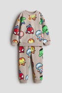 H&M 2-piece Printed Sweatshirt Set