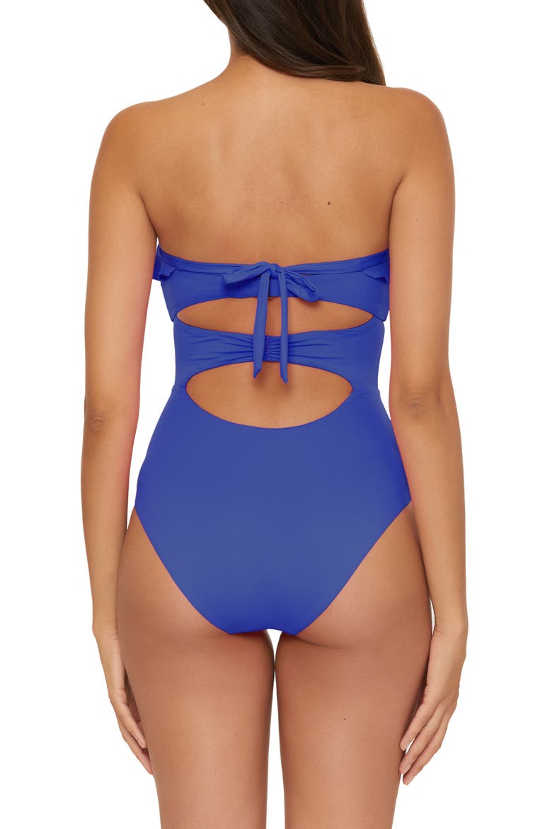 Buckle Up One-Piece Swimsuit, Alternate, color, ULTRA MARINE