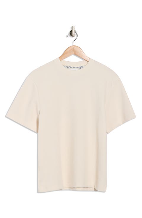 Relaxed Fit Textured Knit T-Shirt