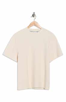 DENIM AND FLOWER Relaxed Fit Textured Knit T-Shirt