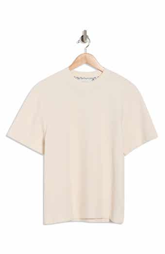 DENIM AND FLOWER Relaxed Fit Textured Knit T-Shirt