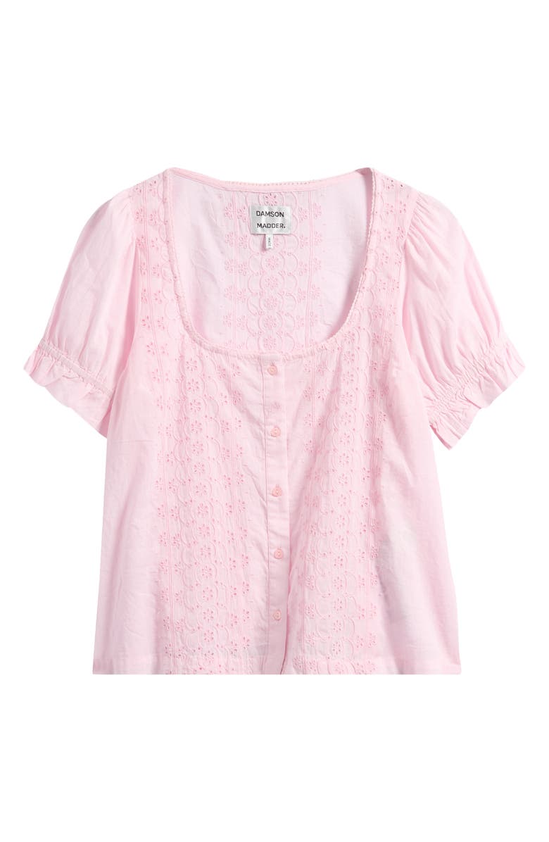 Damson Madder Organic Cotton Eyelet Top, Alternate, color, 