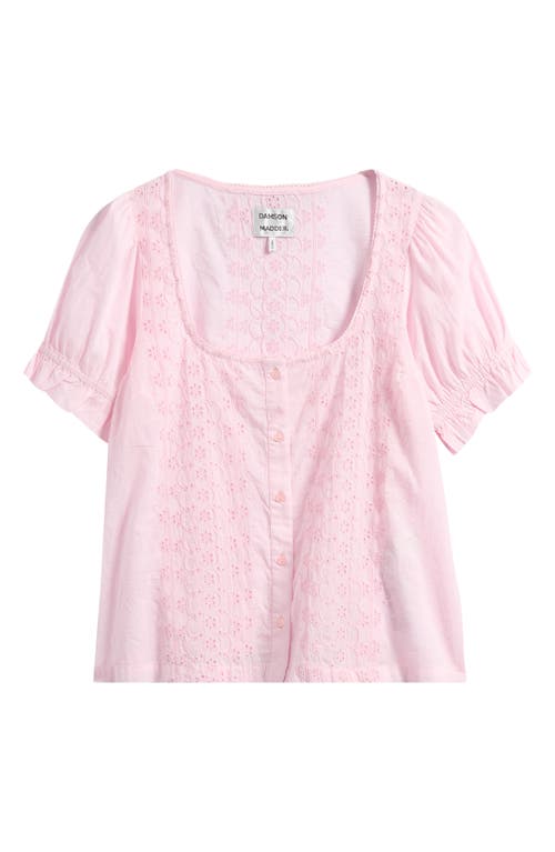 DAMSON MADDER DAMSON MADDER ORGANIC COTTON EYELET TOP