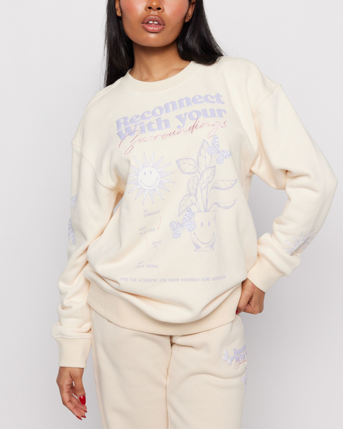 Samii Ryan Reconnect Crewneck In Bone
