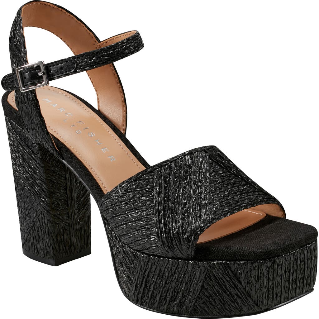 Marc Fisher Ltd Calyn 2 Platform Sandal In Black