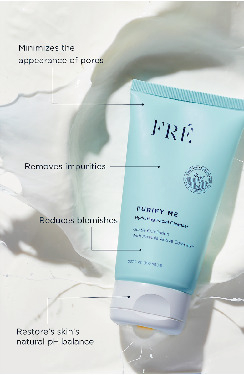 FRÉ Skincare PURIFY ME Hydrating Facial Cleanser, Alternate, color, White